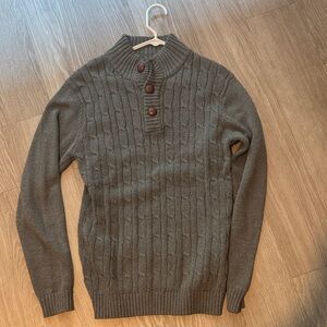 🧶🍃 Rue21 Los Angeles Cable Knit Henley Sweater – Cozy Classic 🍃🧶